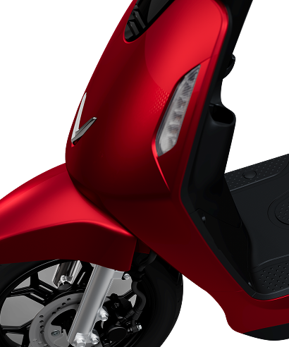 Shock absorption system with hydraulic dampers, supporting smooth movement on various terrains.