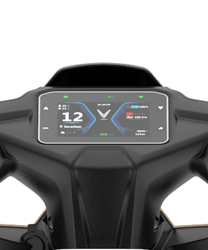 Smart TFT Display with Multi-Information Display.